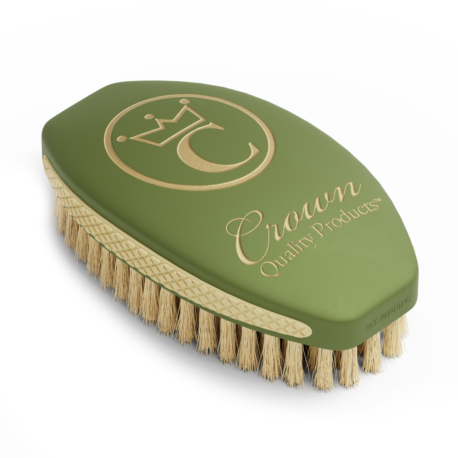 Military Green | Medium Soft Wave Brush