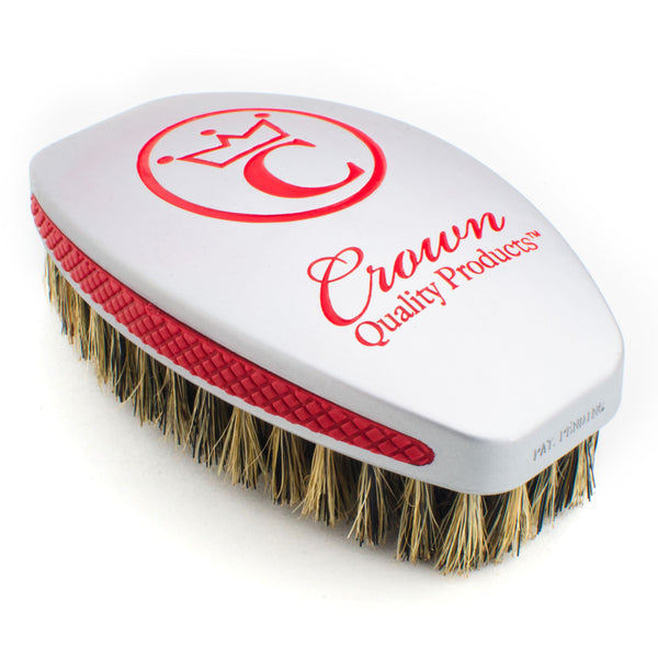 Vette Silver | Medium Wave Brush | Crown Quality Products