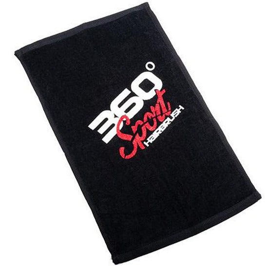 Sport Towel Black Terry Towel – 360sportwavebrush.com